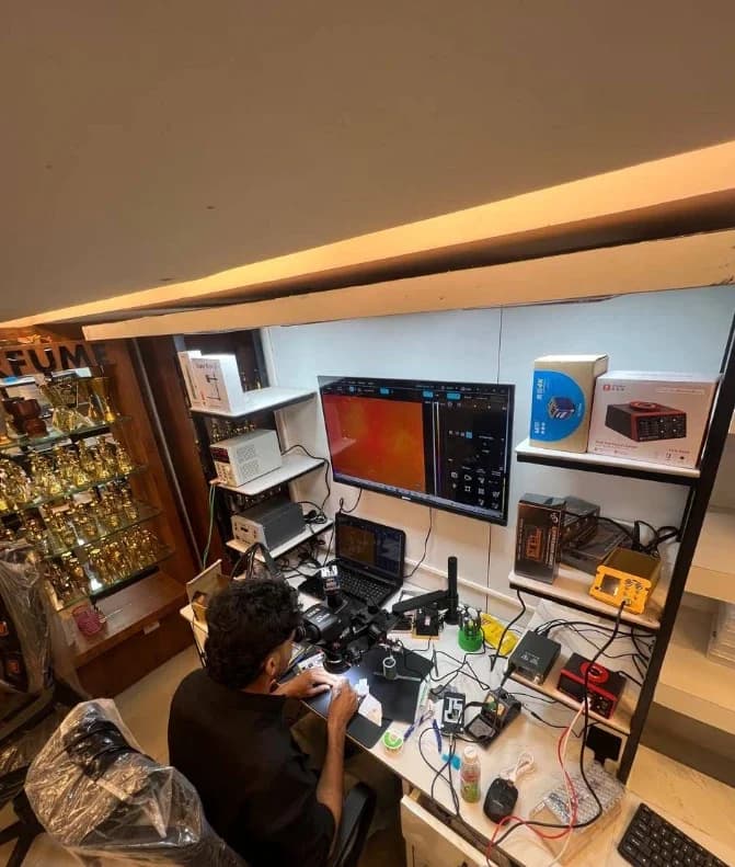Device Diagnostics at Fixerland, Kasaragod